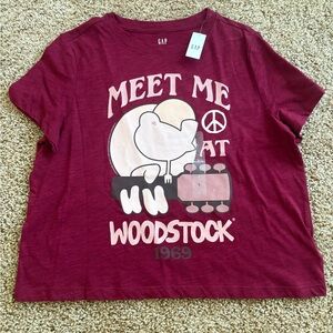 GAP Cropped Tee NWT